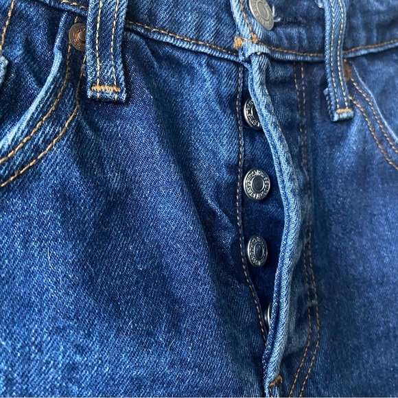 Levi’s Premium 501 25x28 Medium/Dark Wash Skinny Jeans - Picture 7 of 16